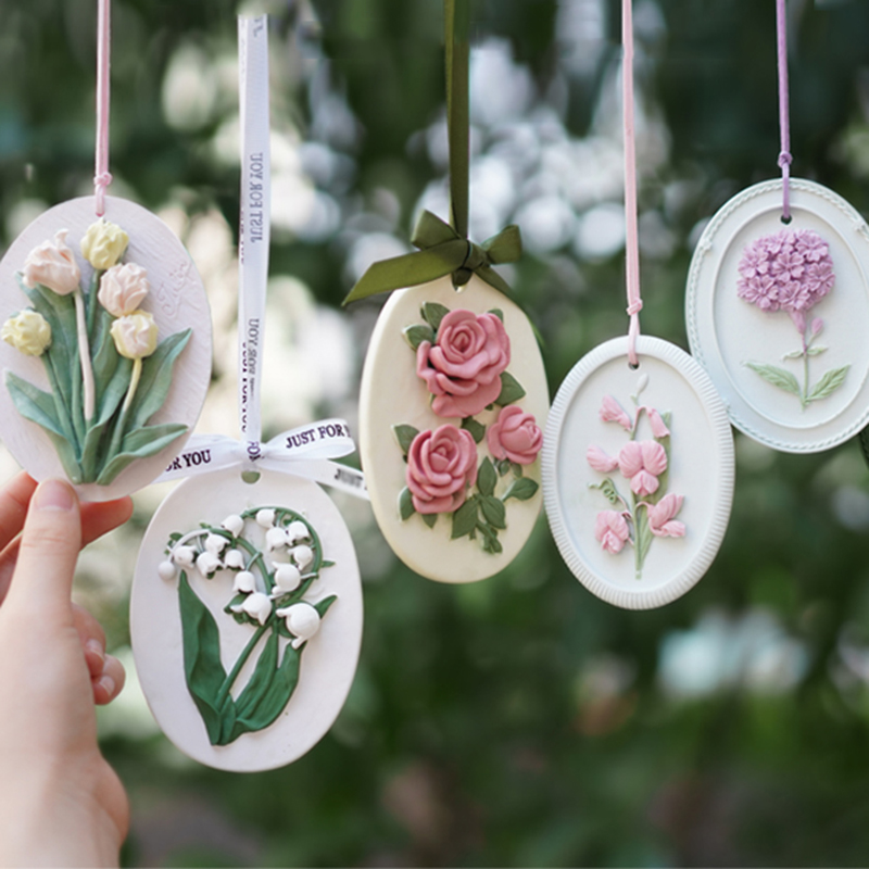 Diffuser Necklace Locket - Stampo in silicone a fiore grande