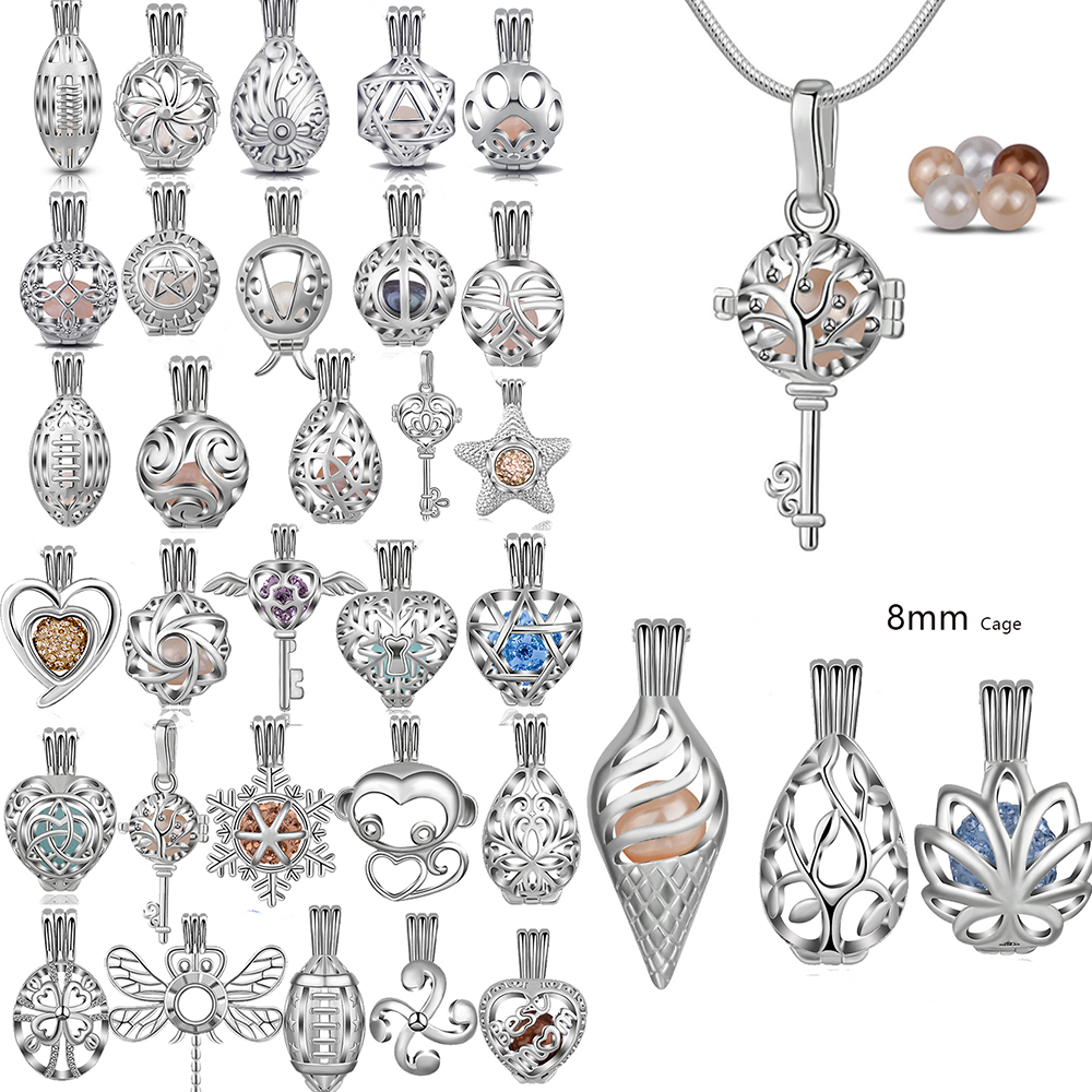 Diffuser Necklace Locket - EUDORA Gabbia di Perle di Colore