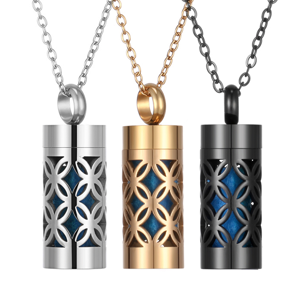 Diffuser Necklace Locket - Collana Diffusore di Aromi in Acciaio