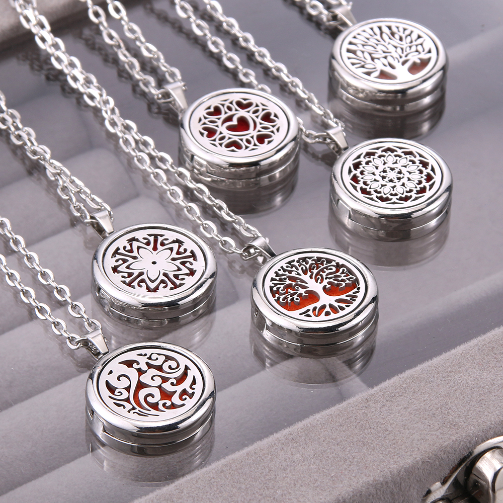 Diffuser Necklace Locket - Nuovo albero della vita Collana per