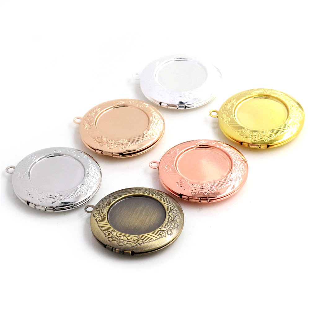 Diffuser Necklace Locket - 2pcs Interno 20mm Foto Locket Pendenti
